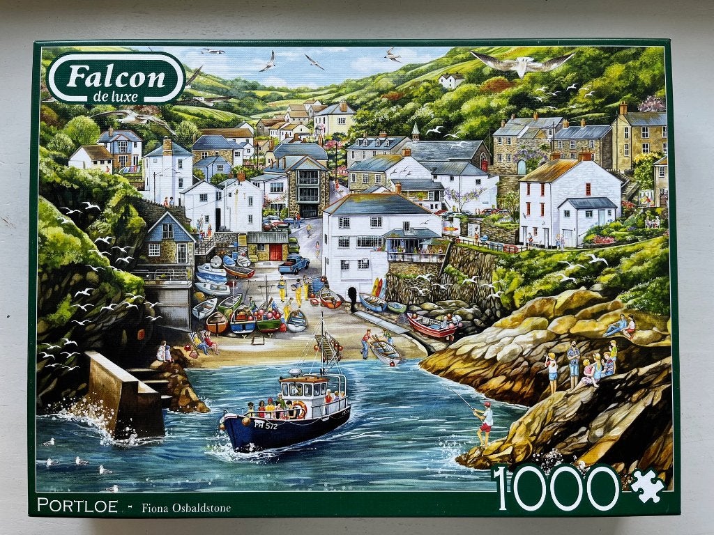 Falcon Puzzel 1000 - Portloe, Ophalen of Verzenden, 500 t/m 1500 stukjes, Zo goed als nieuw, Legpuzzel