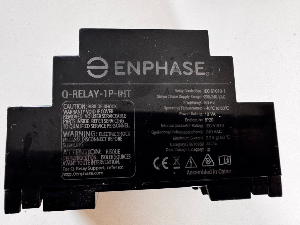 Enphase Q-relay 1P-INT, Doe-het-zelf en Verbouw, Elektra en Kabels, Ophalen of Verzenden, Gebruikt, Enphase, Overige typen