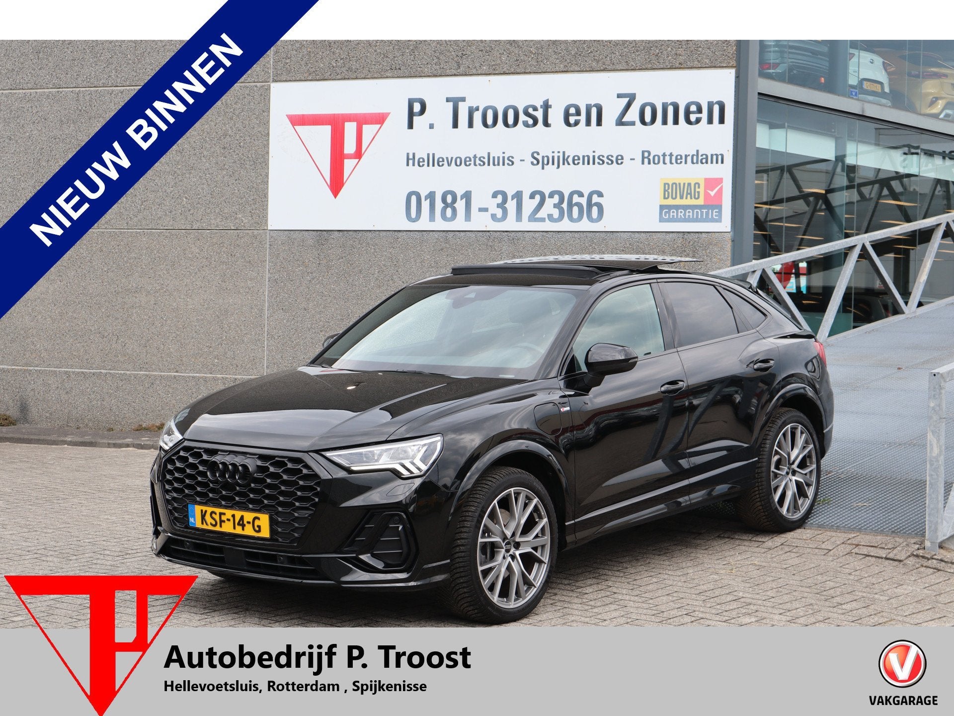 Audi Q3 Sportback 45 TFSI e Edition 3x S-Line/Panoramadak/So, Auto's, Audi, 12 maanden, Gebruikt, Leder en Stof, Zwart