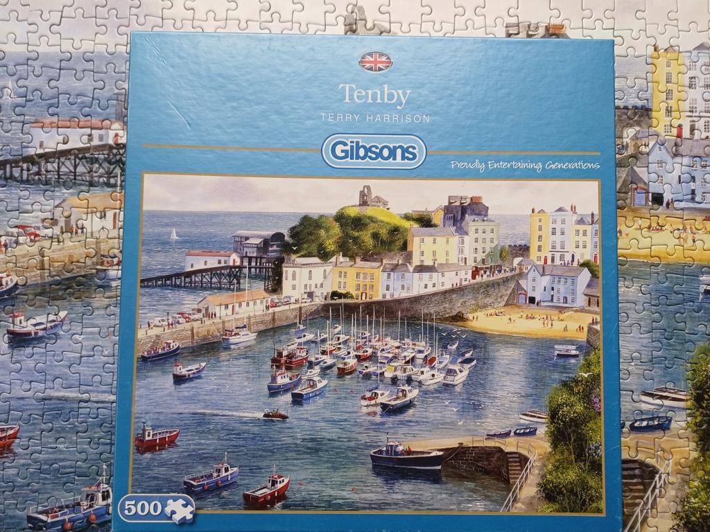 Puzzel 500 stukjes Haven, Gibsons, Ophalen of Verzenden, 500 t/m 1500 stukjes, Zo goed als nieuw, Legpuzzel