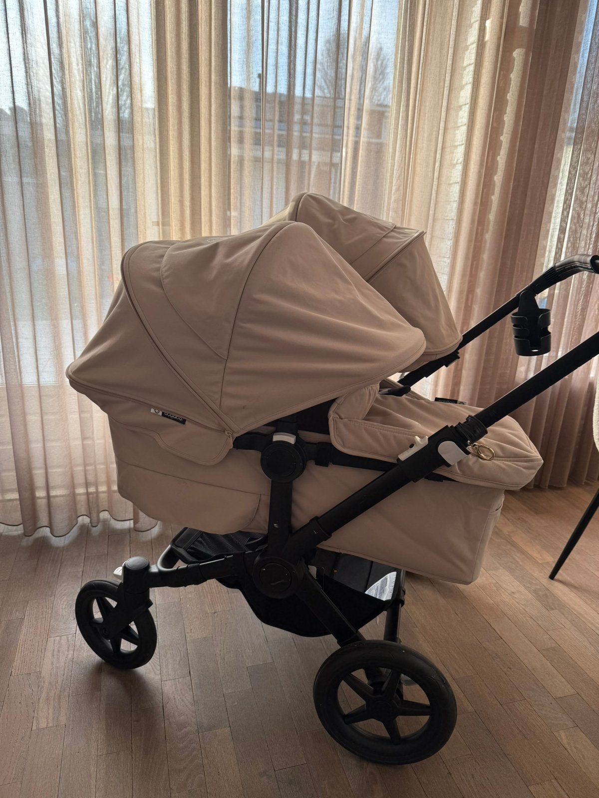Bugaboo donkey duo 5 desert taupe, Ophalen, Zo goed als nieuw, Bugaboo