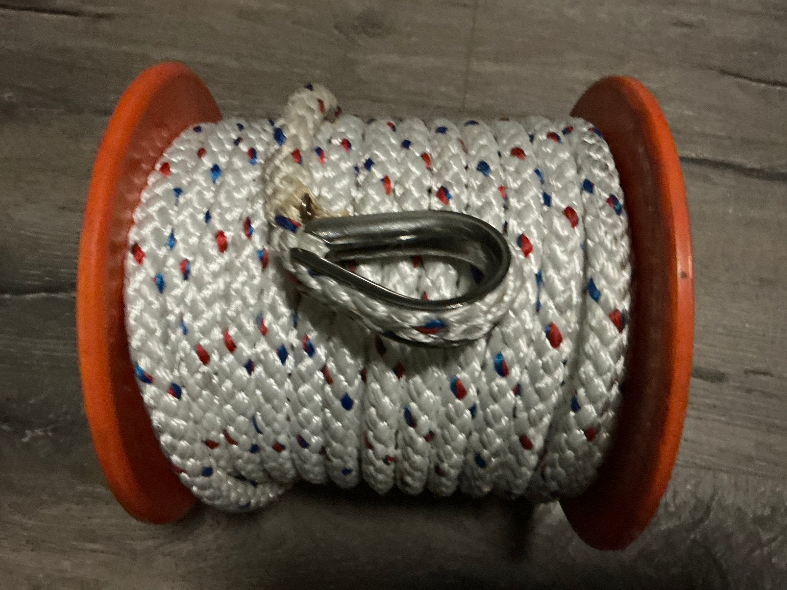 Ankerlijn 12mm 30 meter met stalen oog, Watersport en Boten, Accessoires en Onderhoud, Ophalen, Zo goed als nieuw, Lijn of Blok