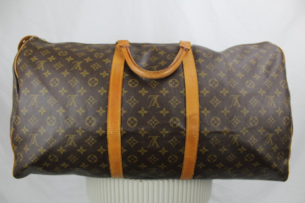 Louis Vuitton Keepall 60 - 1207, 30 cm of meer, Gebruikt, Bruin, Minder dan 35 cm