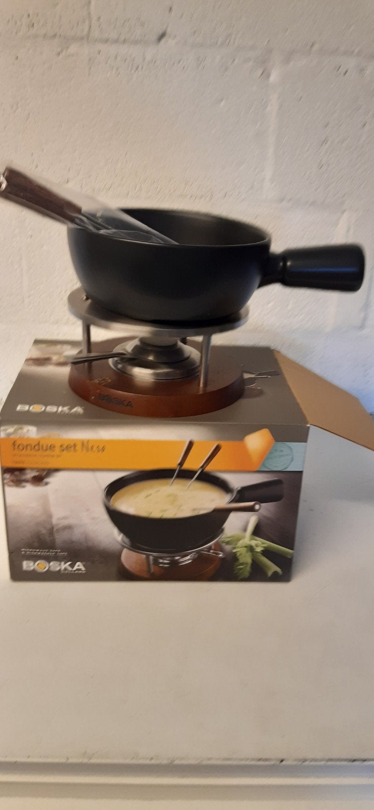 Boska fonduepan, Ophalen, Zo goed als nieuw