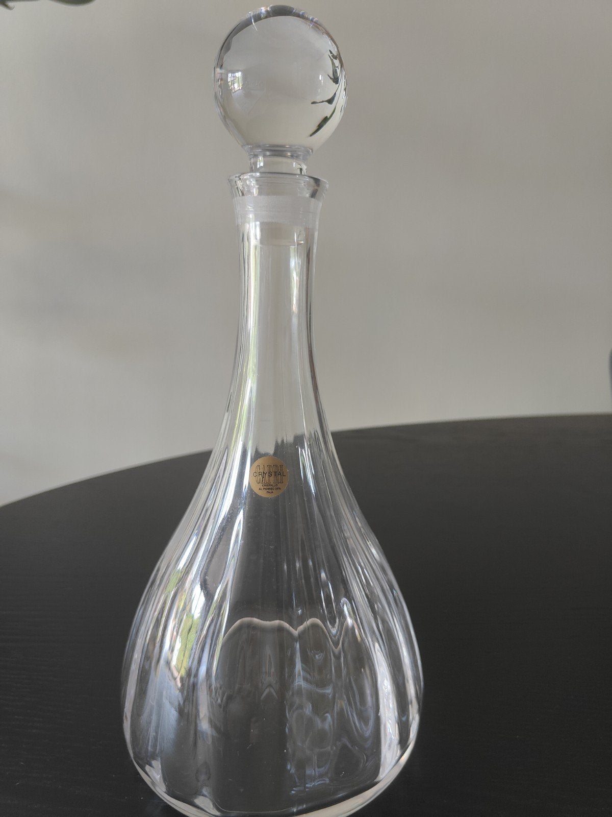 Capri Crystal Karaf met Glazen Stopper – Tijdloos Design, Ophalen
