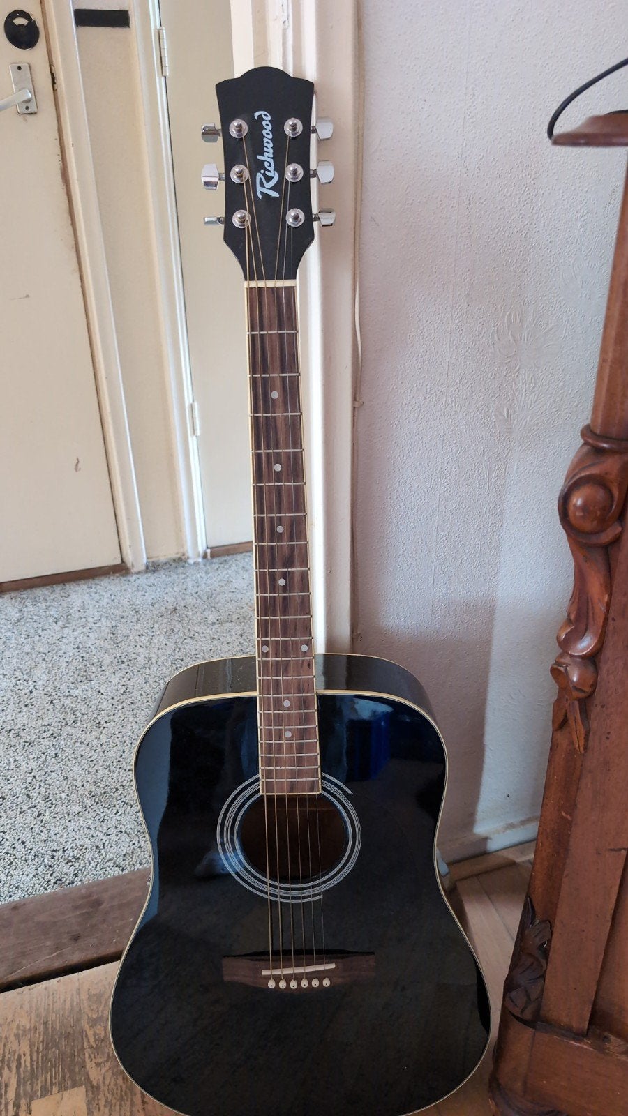Richwood RD-12-BK, Muziek en Instrumenten, Ophalen, Zo goed als nieuw, Western- of Steelstringgitaar