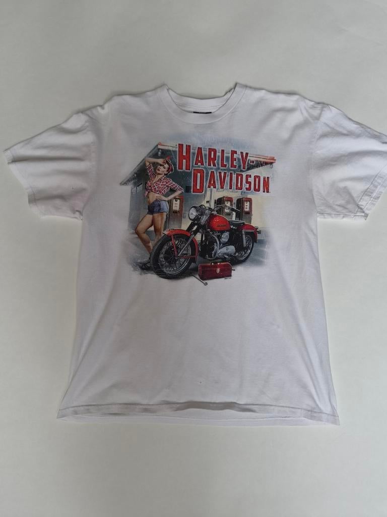Harley-Davidson T-shirt 2017 Maat L, Maat 52/54 (L), ., Wit, Ophalen of Verzenden
