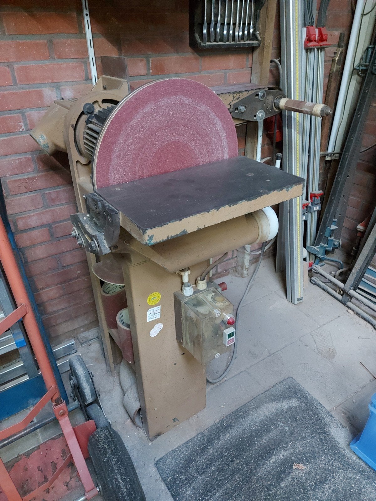 Samco band/schijfschuurmachine, Ophalen, Gebruikt, 1200 watt of meer, Bandschuurmachine