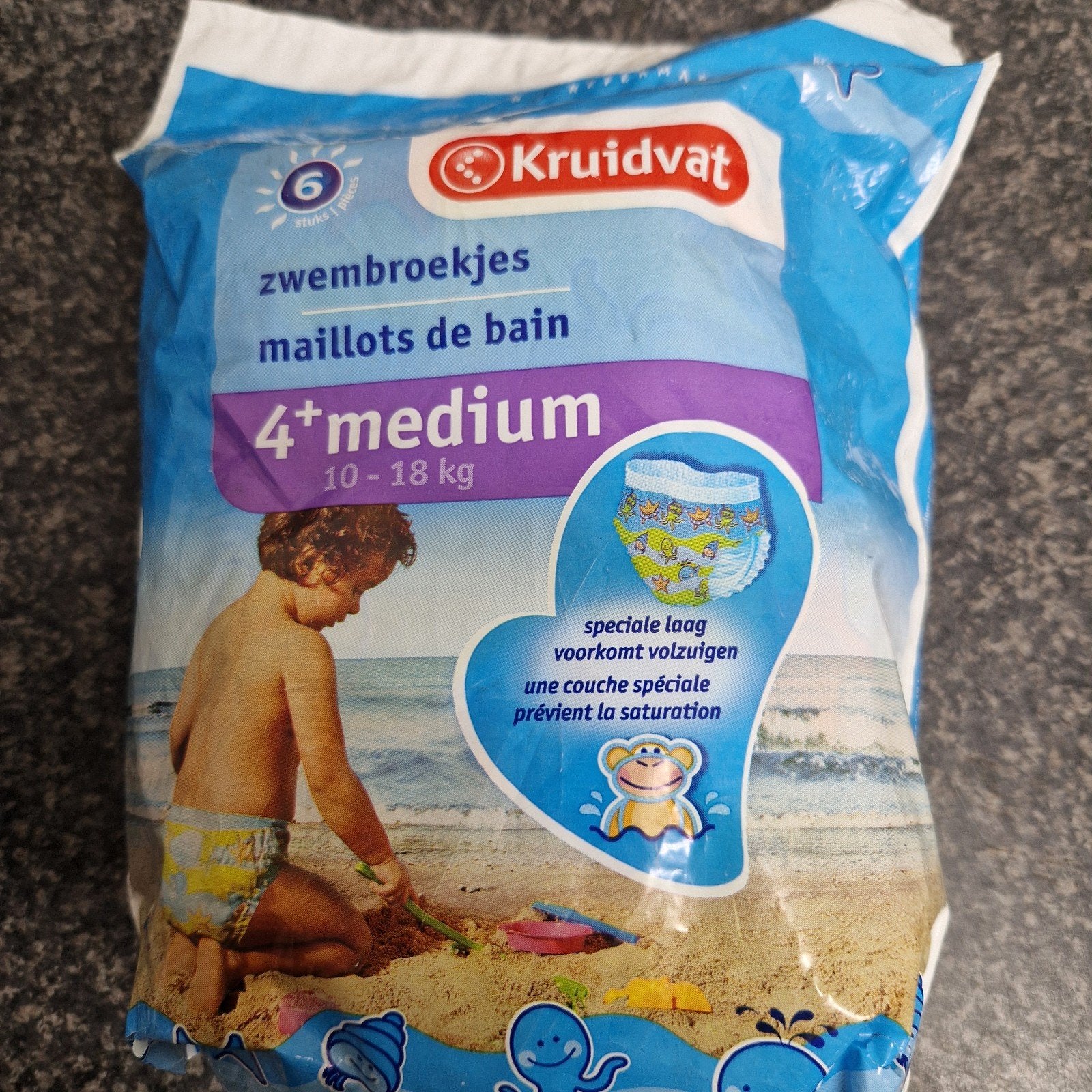 Kruidvat Zwembroekjes 4+ Medium (10-18 kg) - 3 pakken, Ophalen of Verzenden, Nieuw