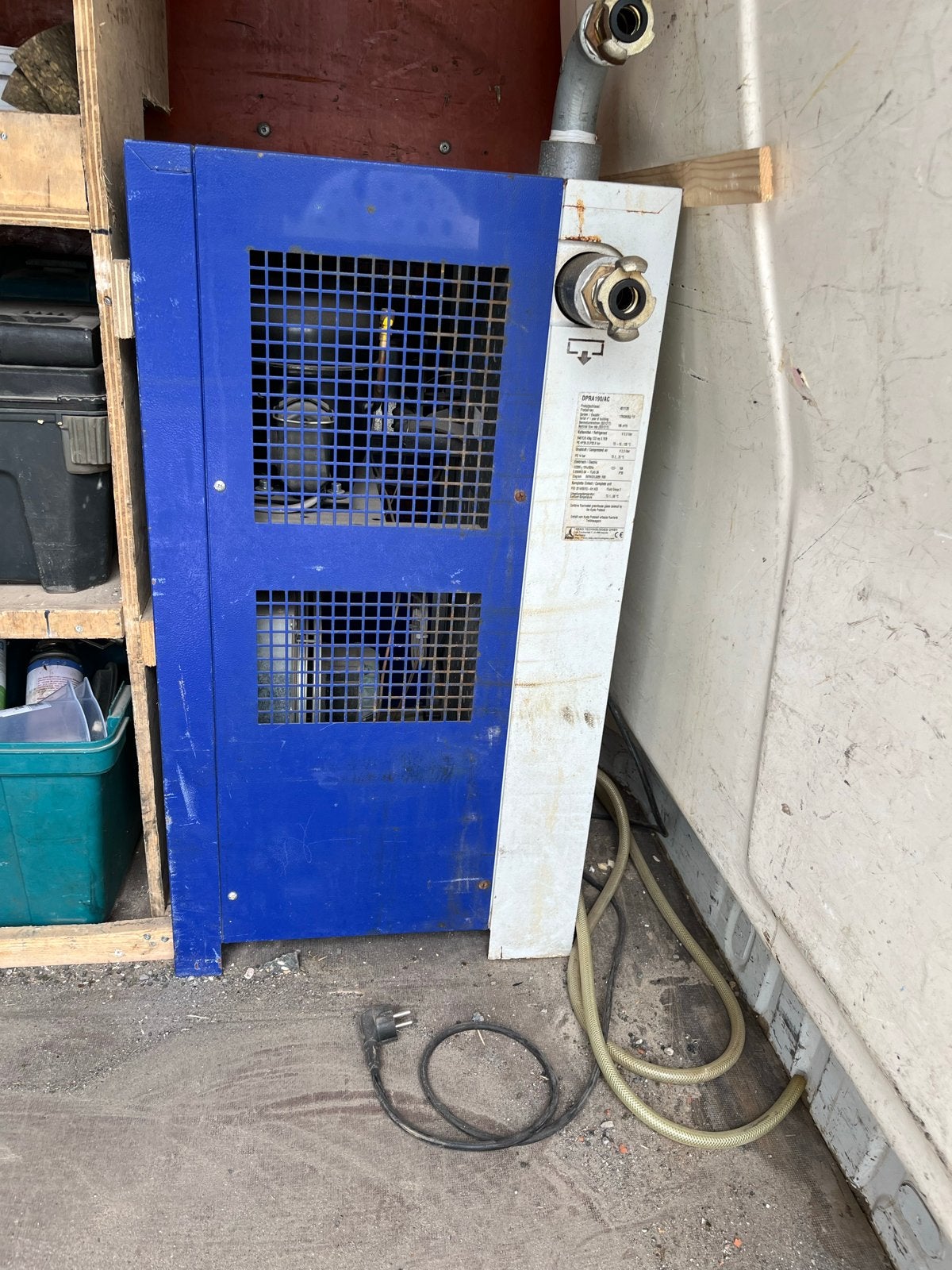 Beko Drypoint RA DPRA190/AC Koeldroger, Doe-het-zelf en Verbouw, Compressors, Ophalen, Gebruikt, 10 bar of meer, Minder dan 200 liter/min