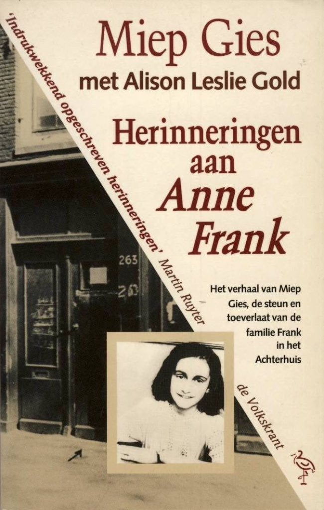 Herinneringen aan Anne Frank - Miep Gies, Ophalen of Verzenden, 20e eeuw of later, Gelezen, Miep Gies