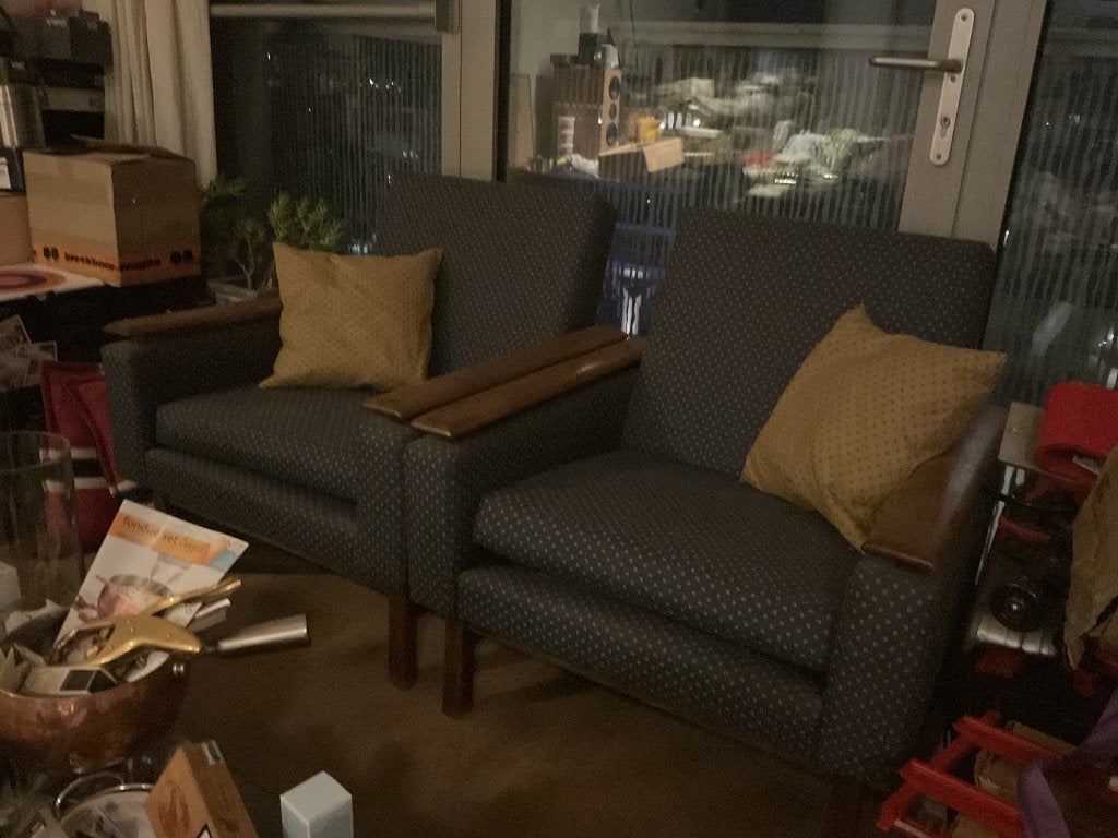 2 Stoelen Art Deco stijl, Huis en Inrichting, Ophalen, Gebruikt, 75 tot 100 cm, Art Deco