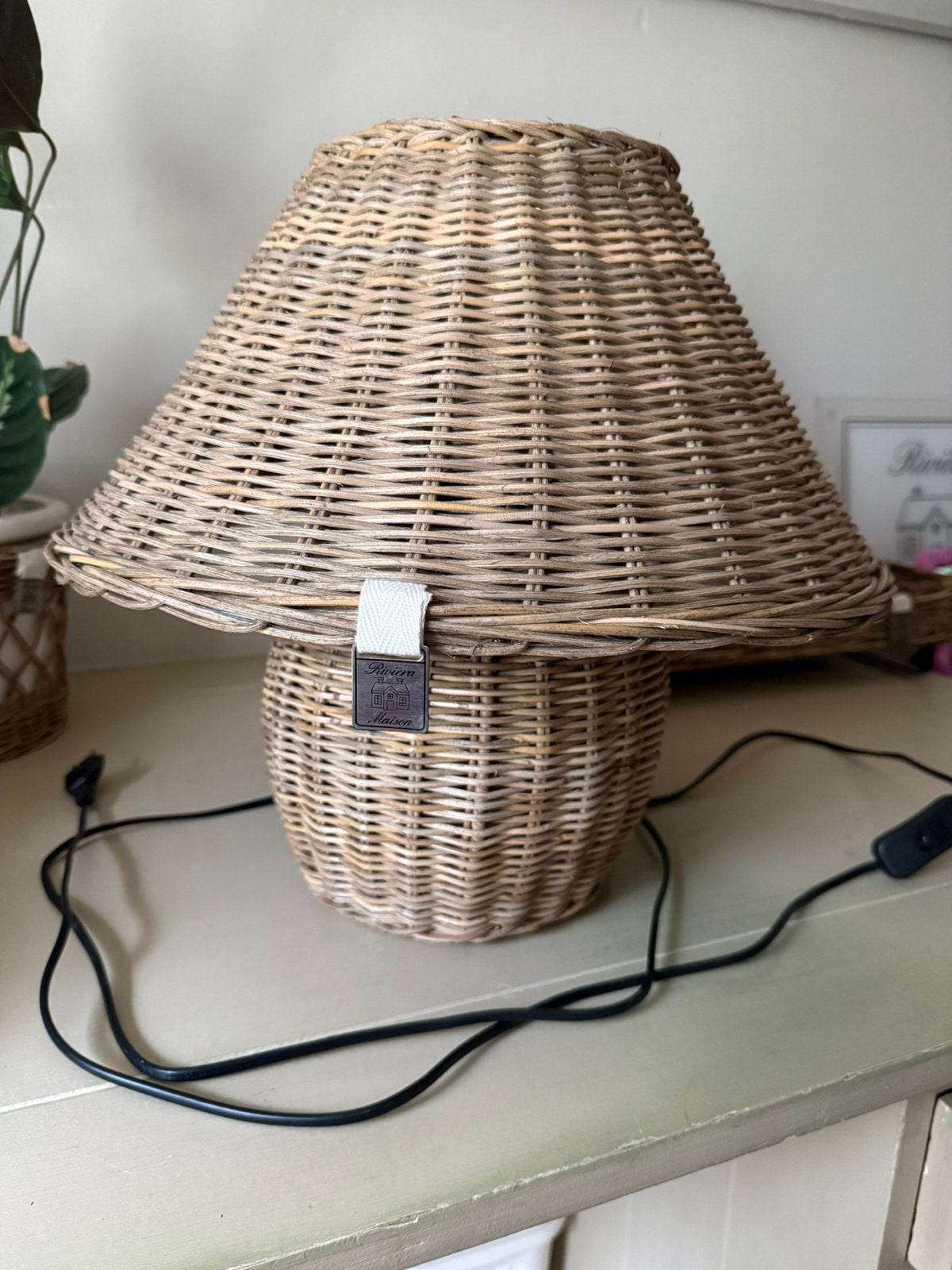 Riviera Maison Ames Tafellamp Rustic Rattan, Ophalen, Nieuw, Riviera Maison