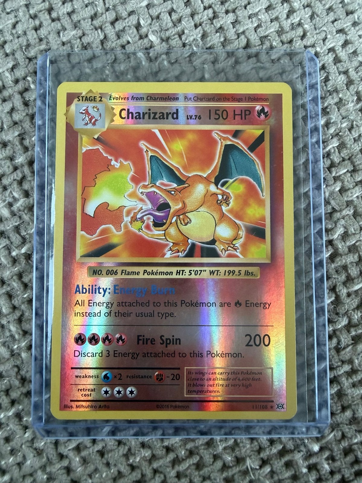 Pokémon Kaart Charizard LV.76 150 HP (2016), Hobby en Vrije tijd, Verzamelkaartspellen | Pokémon, Ophalen of Verzenden, Zo goed als nieuw