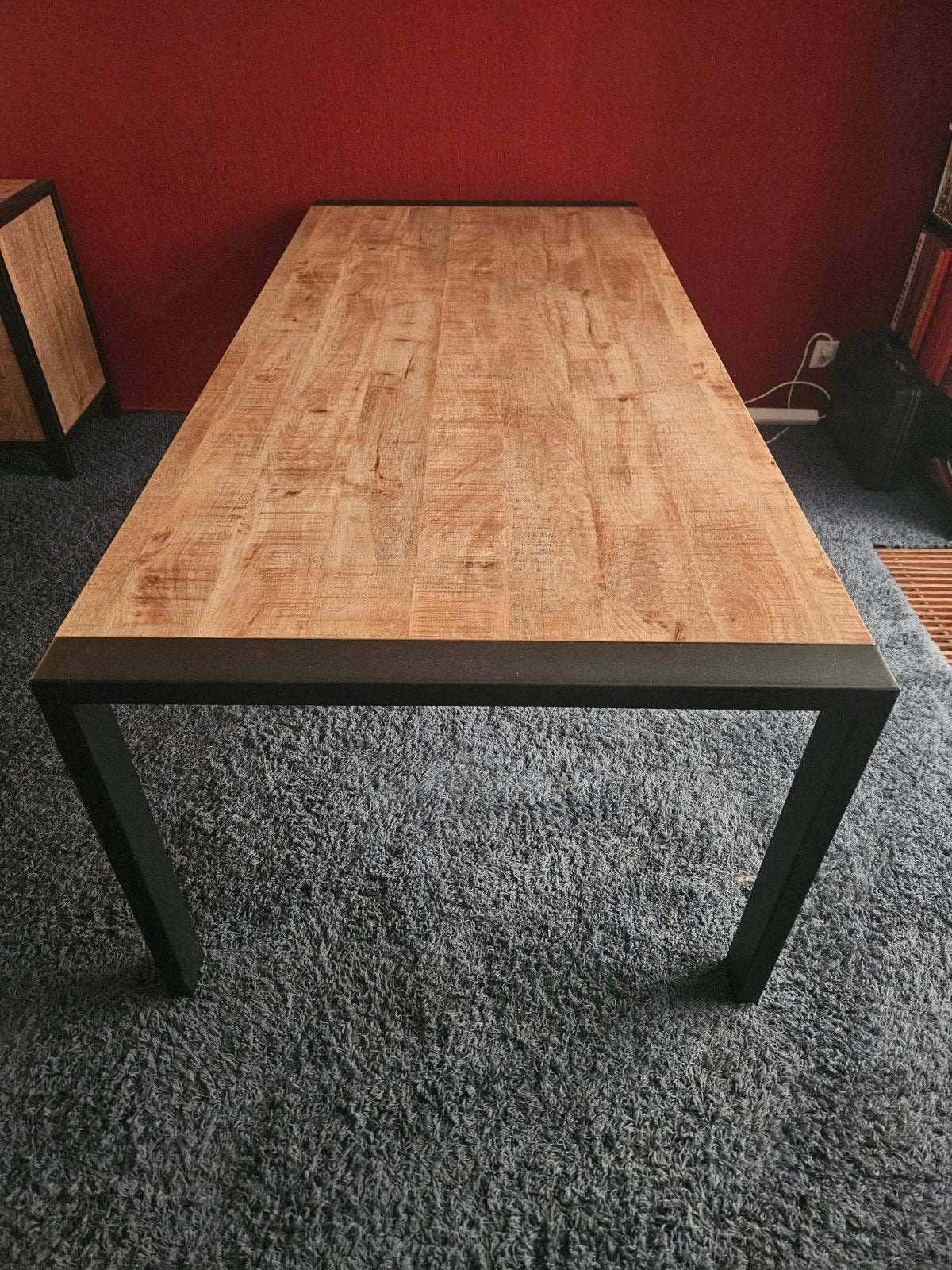 Eettafel Tilburg Mango Lamulux 220x100 cm, 200 cm of meer, Industrieel, Modern, 50 tot 100 cm, Zo goed als nieuw