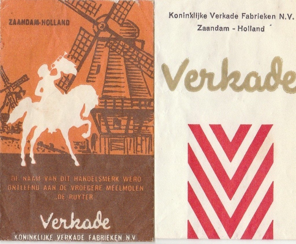 Verkade fabrieken Zaandam - molen paard heraut trompetter, Verzamelen, Ophalen of Verzenden
