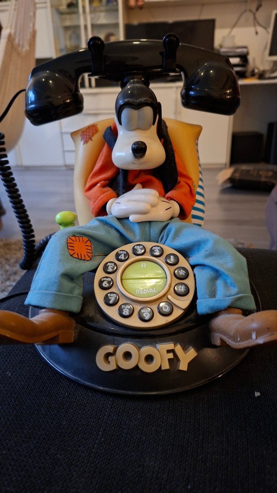 Goofy Walt Disney Telefoon - Uniek Verzamelobject, Ophalen of Verzenden, Gebruikt, 1 handset