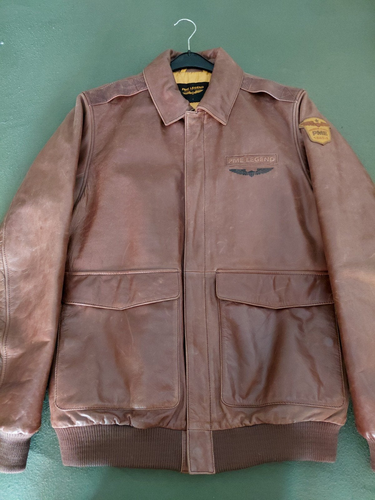 PME Legend Eagle Eye Leren Jas - Maat L, Maat 52/54 (L), Bruin, Ophalen of Verzenden, Zo goed als nieuw