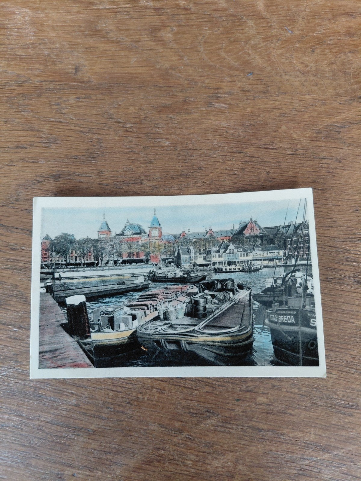 86_i Amsterdam. Prins Hendrikkade en Centraal station, Ophalen of Verzenden, 1940 tot 1960, Noord-Holland