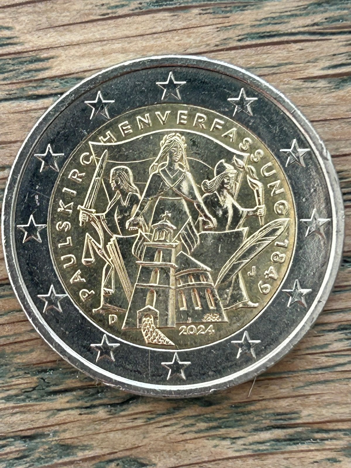 Aangeboden herdenkingsmunt €2  175ste verjaardag Pauluskerk, Ophalen of Verzenden, Duitsland, Overige waardes, Losse munt