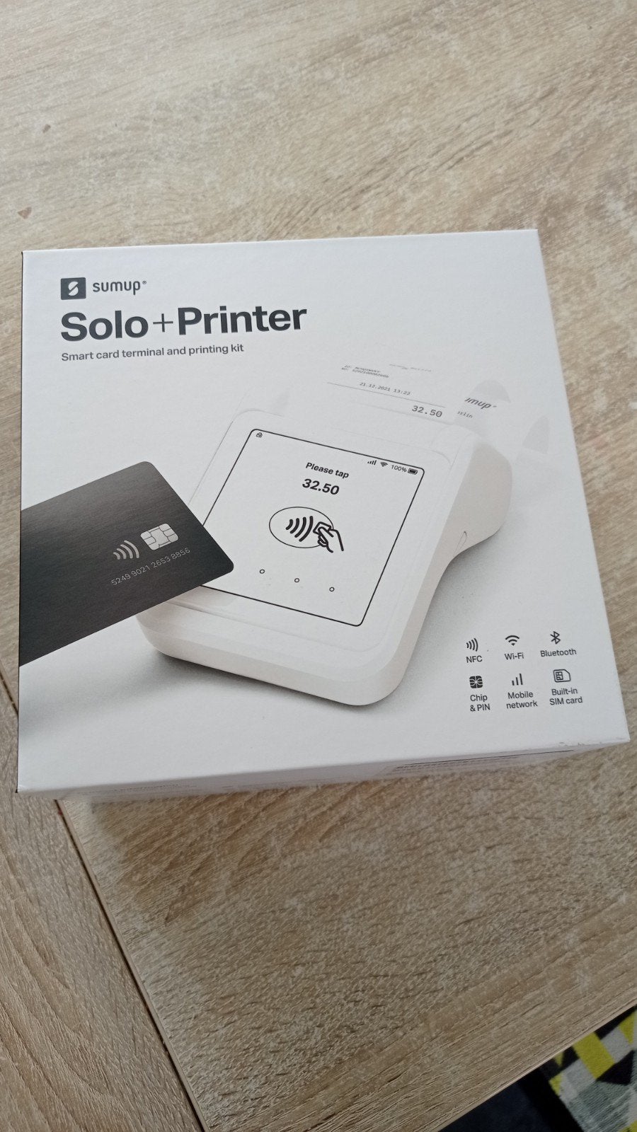 SumUp Solo + Printer - Smart pinautomaat met bonprinter, Ophalen of Verzenden