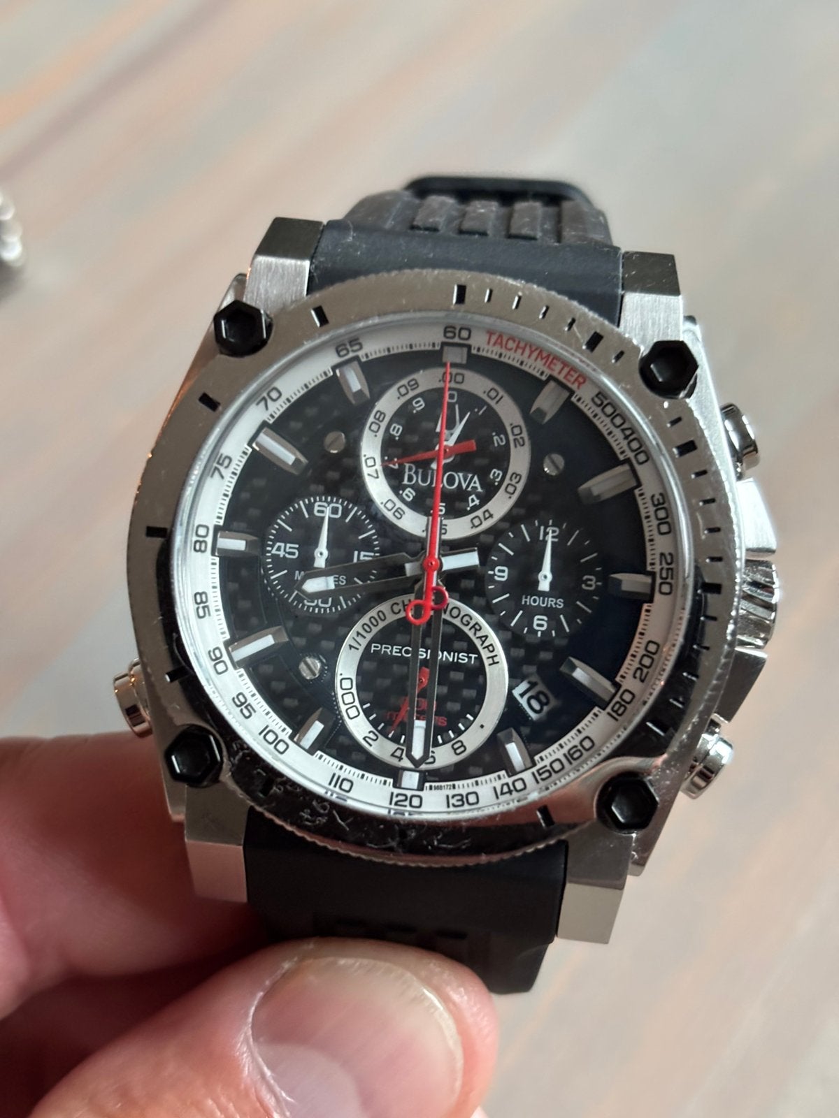 Bulova Precisionist Chronograph Quartz Diver horloge, Sieraden, Tassen en Uiterlijk, Horloges | Heren, Overige merken, Gebruikt
