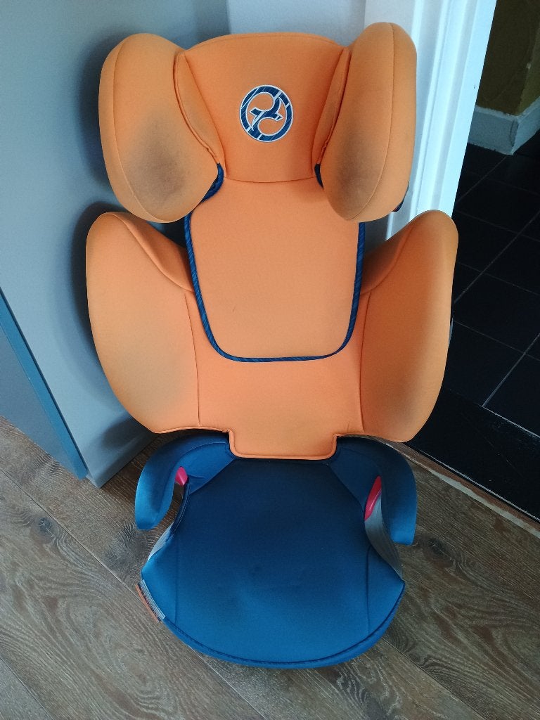 Autostoeltje Cybex Solution S-Fix met beschermhoes, Gebruikt, 15 t/m 36 kg, Zijbescherming, Isofix
