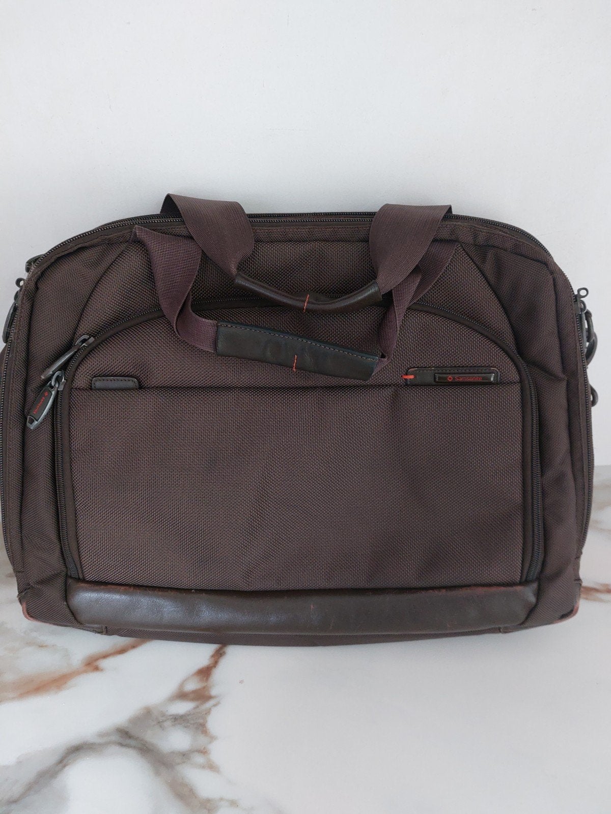 Samsonite zakelijke tas - chocoladekleur, waterafstotend, Ophalen of Verzenden, Gebruikt