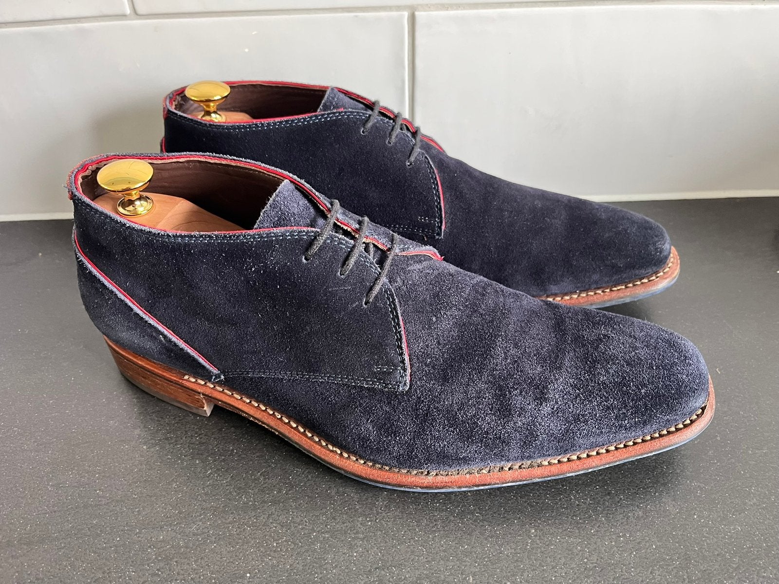 Floris van Bommel herenschoenen maat 7.5 / 41.5 H, Floris van Bommel, Blauw, Floris van Bommel, Ophalen of Verzenden