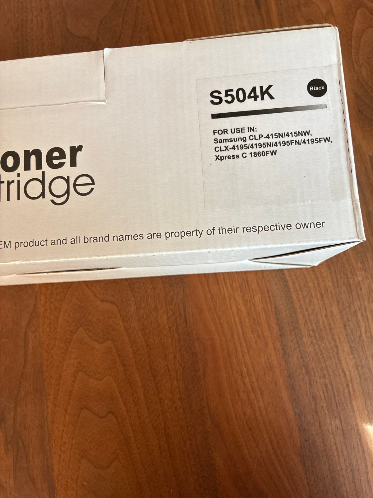 Toner Cartridge S504K Zwart voor Samsung Printers, Ophalen of Verzenden, Nieuw, Toner
