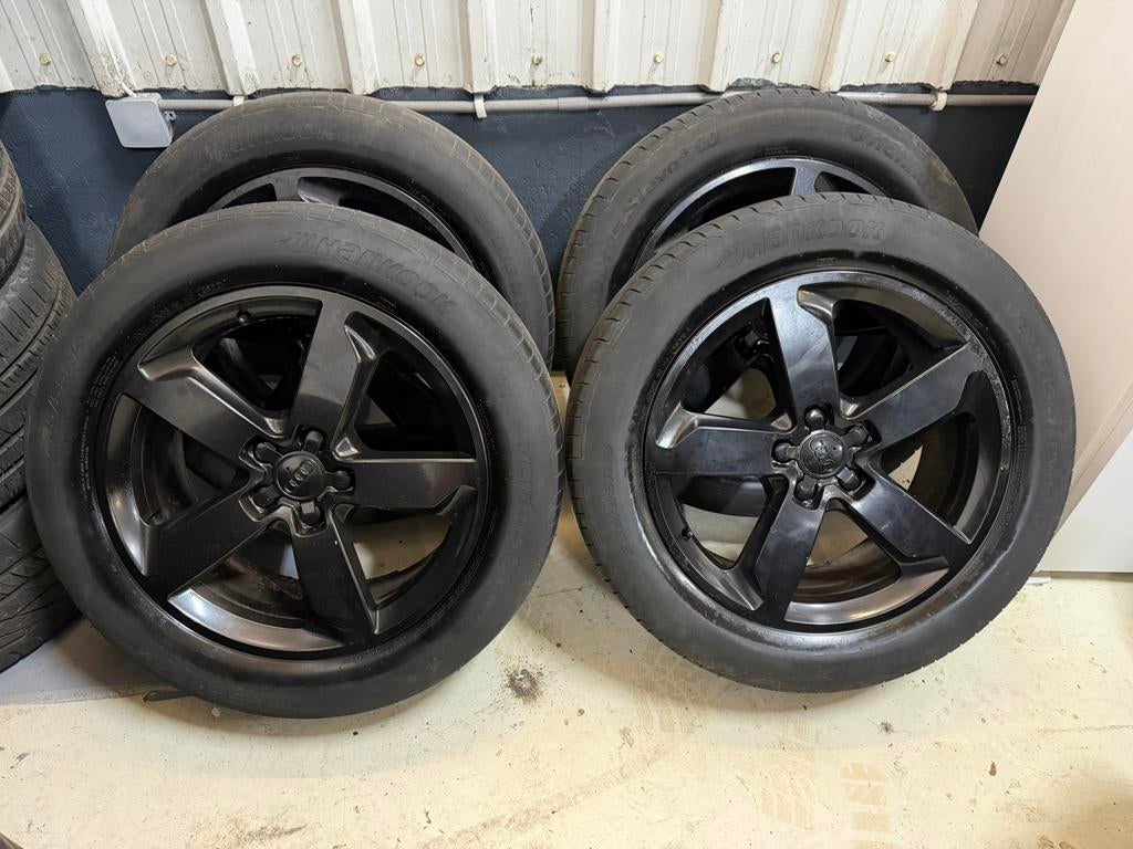 Audi Q5 19” velgen met Hankook banden 235 55 19, Gebruikt, 15 inch, Banden en Velgen, Personenwagen