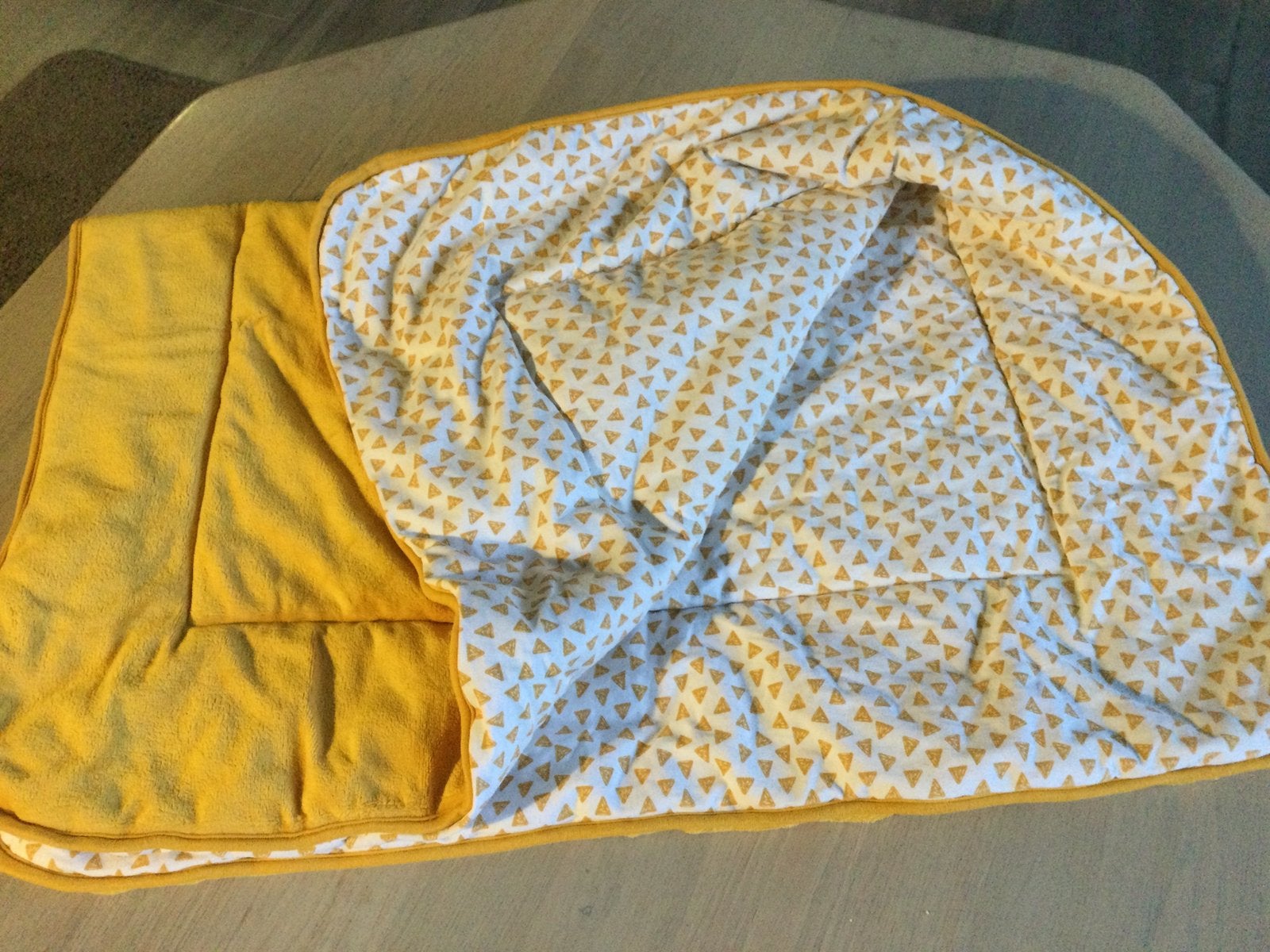 Boxkleed HEMA, Dubbelzijdig, Overige typen, Ophalen of Verzenden, Geel