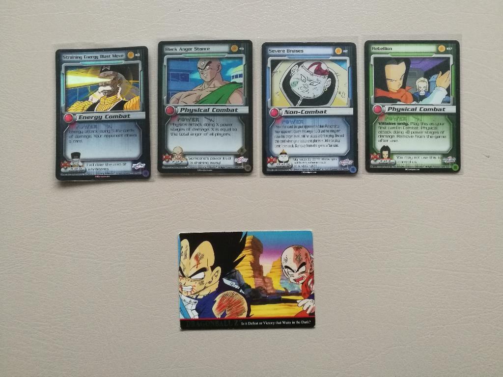 Vintage verzameling dragonball z kaarten eerste editie, Verzenden, Gebruikt, Meerdere kaarten, Foil