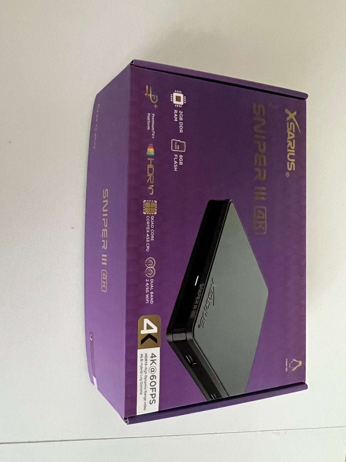 Xsarius Sniper 3 IPTV Box 4K - Nieuw in doos, Ophalen of Verzenden, Nieuw, HDMI, Zonder harde schijf