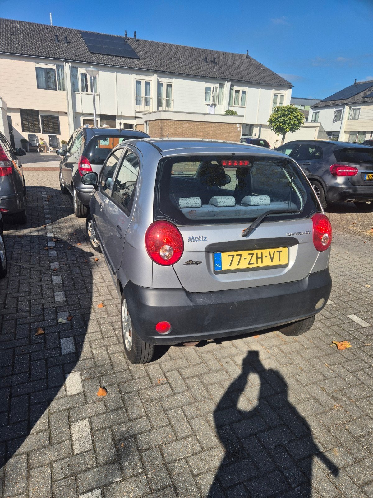 Chevrolet Matiz 0.8 2008 Grijs 176000km, Auto's, Voorwielaandrijving, Origineel Nederlands, 19 km/l, Particulier