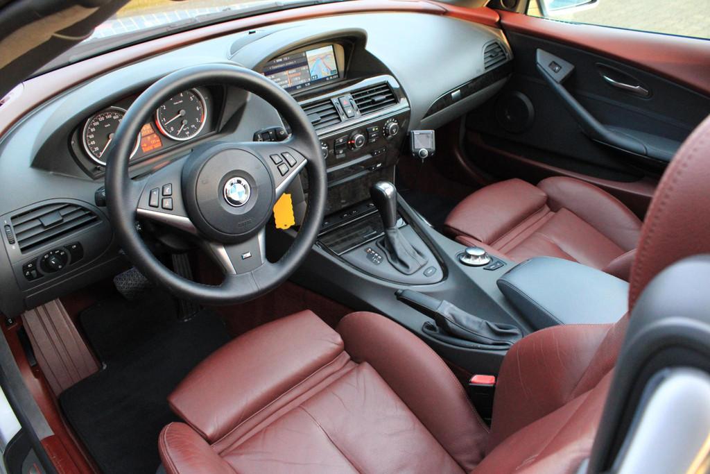 BMW 6-Serie Cabrio 645Ci S Rood Leder | Memory | Xenon | Nav, Automaat, Achterwielaandrijving, Gebruikt, Cabriolet