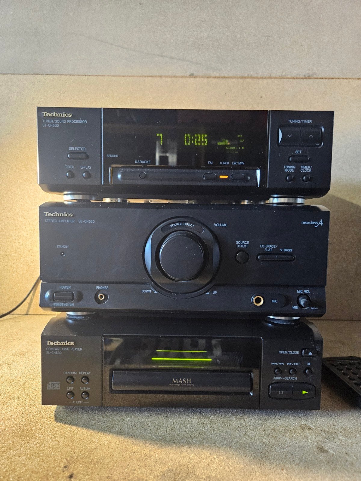 Technics Stereo Set (ST-CH530, SE-CH530, SL-CH530), Audio, Tv en Foto, Stereo-sets, Zo goed als nieuw, Tuner of Radio, Microset