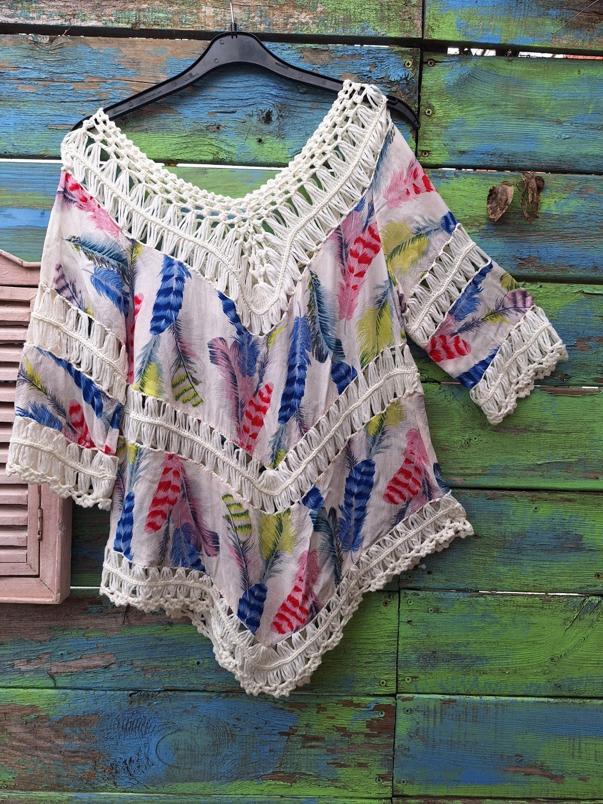 Bohemian ibiza top /tuniek
Okselmaat  M/L, Maat 38/40 (M), Overige kleuren, Ophalen of Verzenden, Zo goed als nieuw