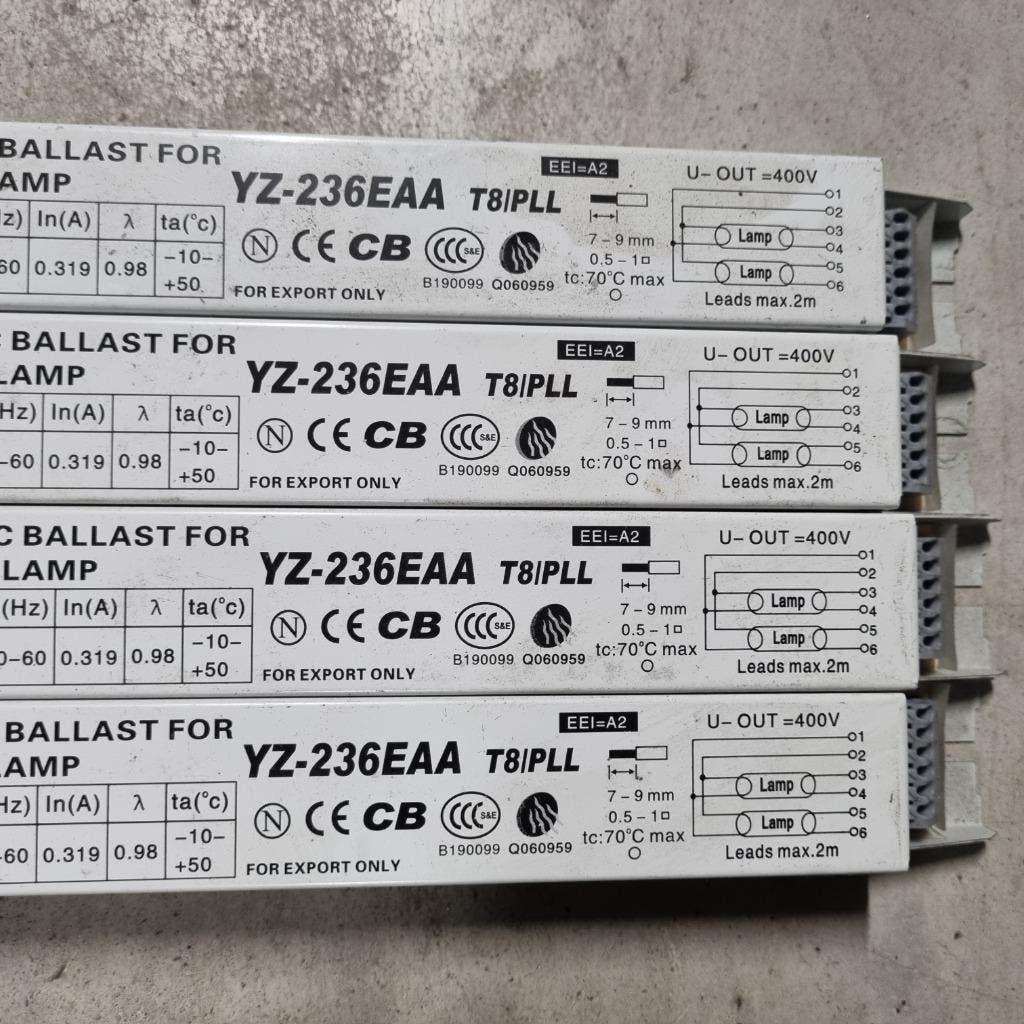 4X4 ZGAN voorschakelapparaat VSA 1x35W 2x36W 1x58W 2x58W