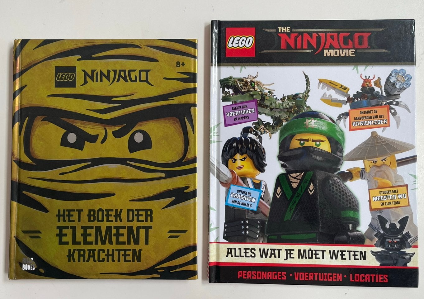 2 LEGO Ninjago boeken, Lego Books, Fictie algemeen, Ophalen of Verzenden, Zo goed als nieuw