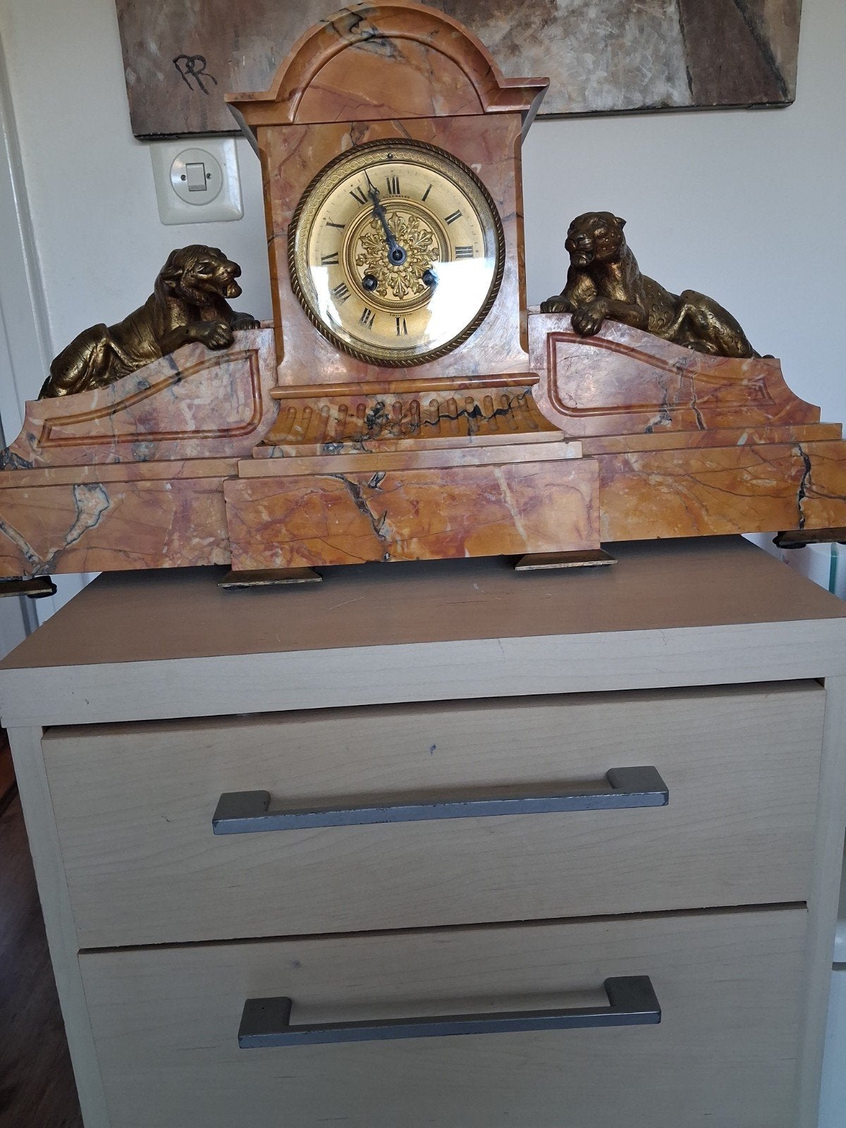 marmere pendule, Antiek en Kunst, Ophalen