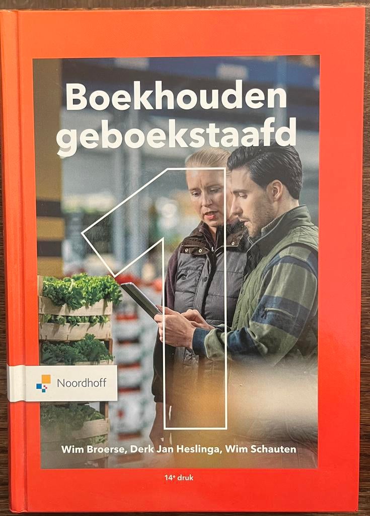 Boekhouden geboekstaafd 1, 14e druk, Ophalen of Verzenden, Beta, Zo goed als nieuw, HBO