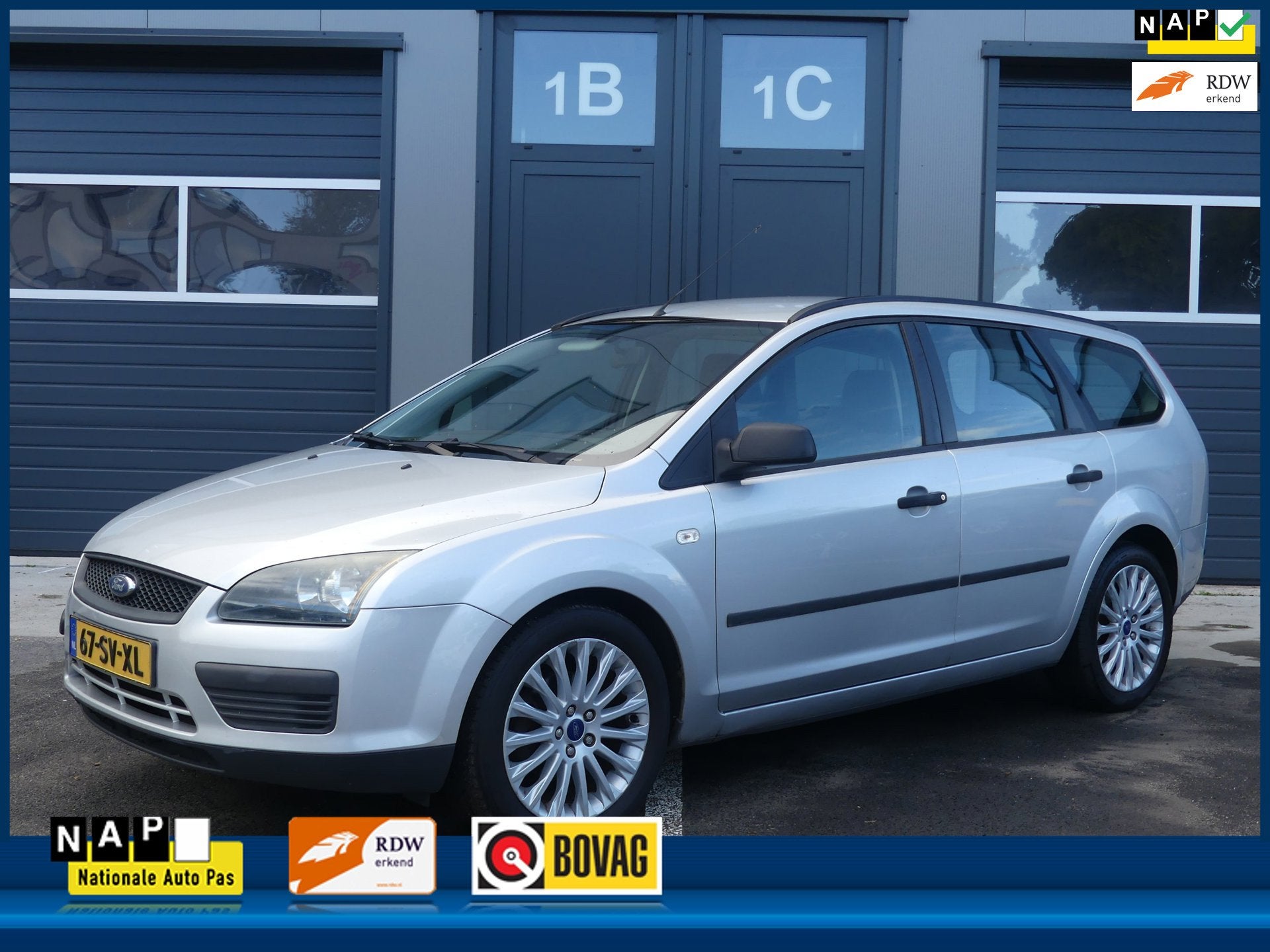 Ford Focus Wagon 1.6-16V Airco Cruise Control Lmv Distr. v.v, 1596 cc, Gebruikt, Zwart, 635 kg