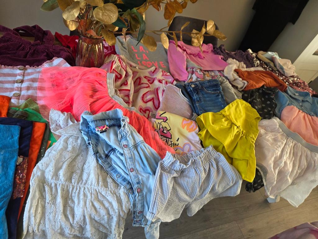 Groot Kledingpakket meisje 110 116 Voor/Najaar Zomer, Verzenden, Maat 110