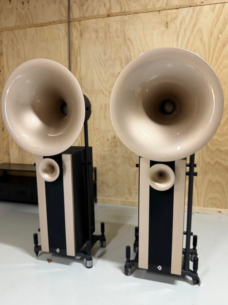 Avangarde Acoustic Duo Omega G2 Hoorn Luidsprekers, Audio, Tv en Foto, Luidsprekers, Gebruikt, Info@tonality-import.nl, 120 watt of meer