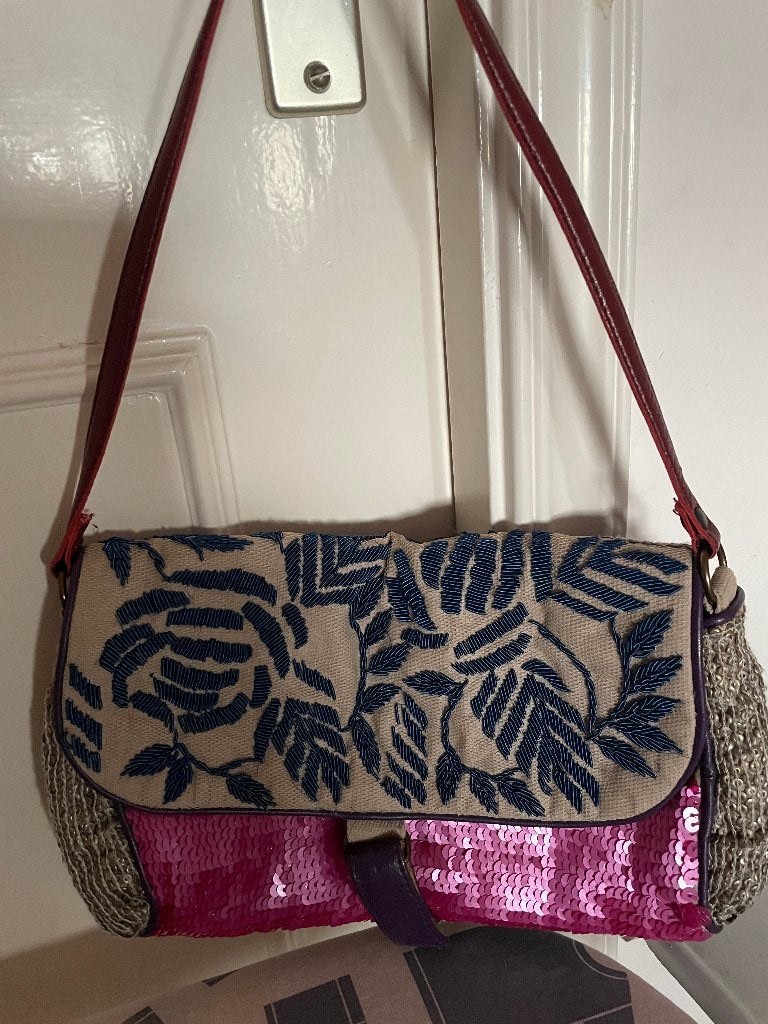 tassen, Sieraden, Tassen en Uiterlijk, Tassen | Damestassen, Verzenden, Zo goed als nieuw, Blauw, Handtas