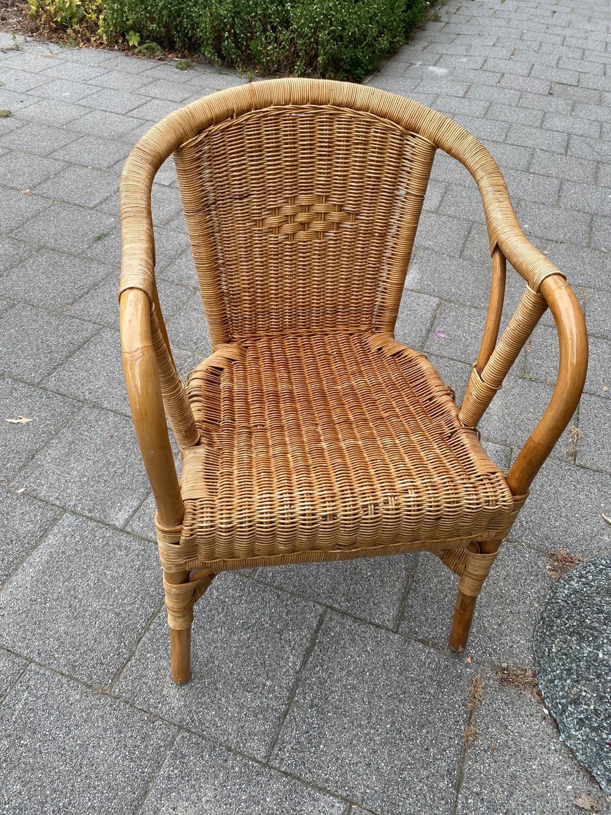 Te koop rieten stoeltje, Ophalen of Verzenden, Zo goed als nieuw, Rotan