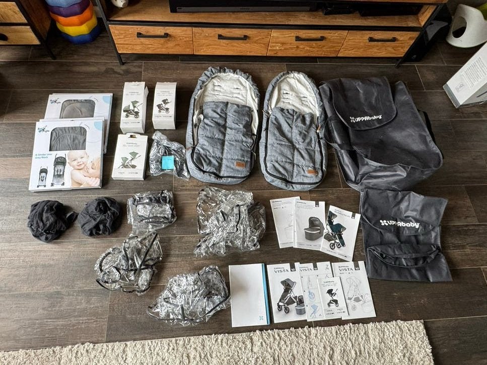 UPPAbaby Vista V2 Tweelingwagen Gregory – nieuw frame (2026), Ophalen, Zo goed als nieuw, Overige merken