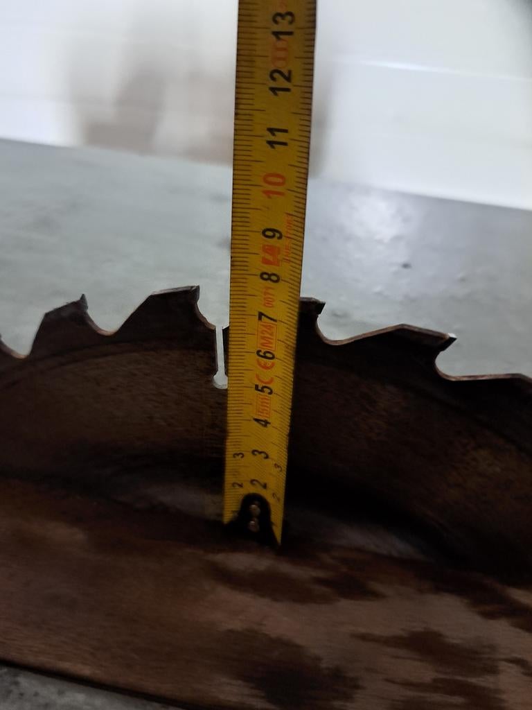 Gegalvaniseerde zaagtafel voor brandhout, Gebruikt, 70 mm of meer, Ophalen of Verzenden, 1200 watt of meer