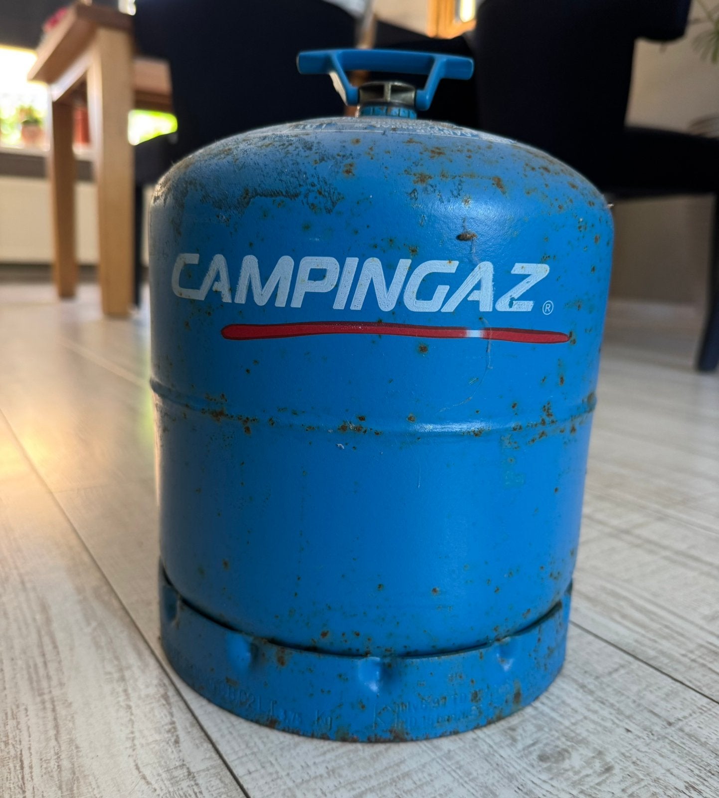 Campingaz 907 fles, Caravans en Kamperen, Kampeeraccessoires, Ophalen, Zo goed als nieuw